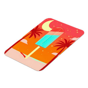 Starry Summer Palm Ice Oase Magnet