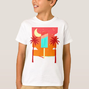 Starry Summer Palm Ice Oase T-Shirt