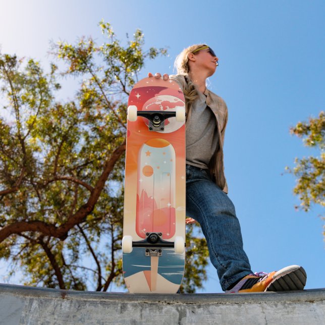 Starry Summer Tropical Night Skateboard (Außenbereich 1)