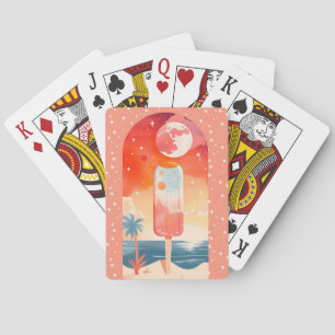 Starry Summer Tropical Night Spielkarten