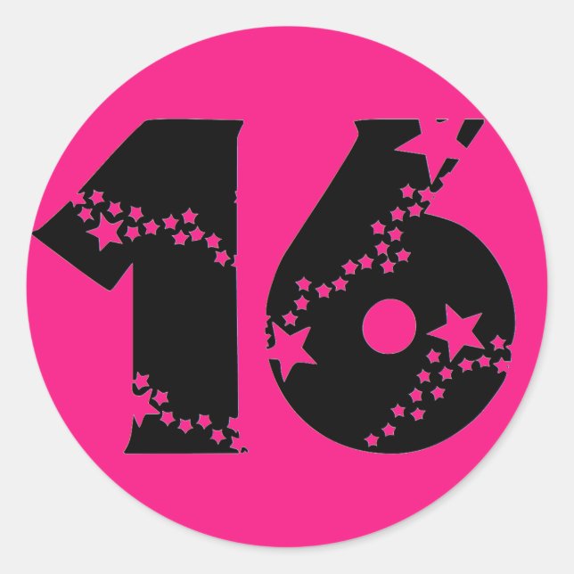 Starry Super Sweet 16 Stickers (Vorderseite)