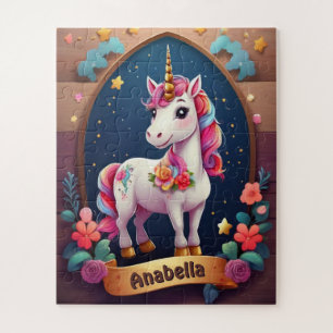 Starry Unicorn Träume Personalisiert Puzzle