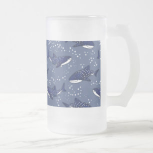 Starry Whale Shark (Dark) Mattglas Bierglas