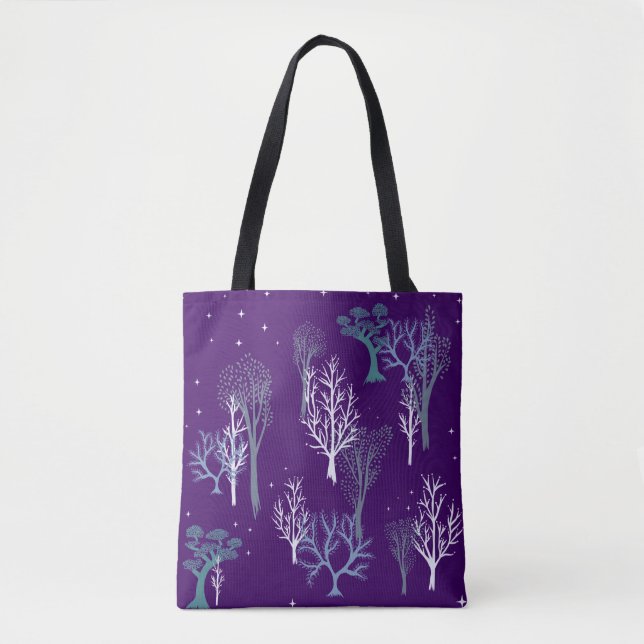 Starry Woods Tasche Tief Lila (Vorderseite)