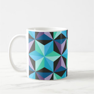 Stars Abstraktes geometrisches Patchwork Kaffeetasse