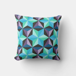 Stars Abstraktes geometrisches Patchwork Kissen