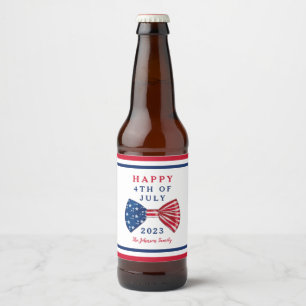 Stars And Stripes 4. Juli Classic Bierflaschenetikett