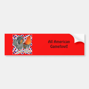 Stars and Stripes Gamefowl Autoaufkleber