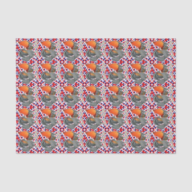 Stars and Stripes Gamefowl Seidenpapier (Vorderseite)