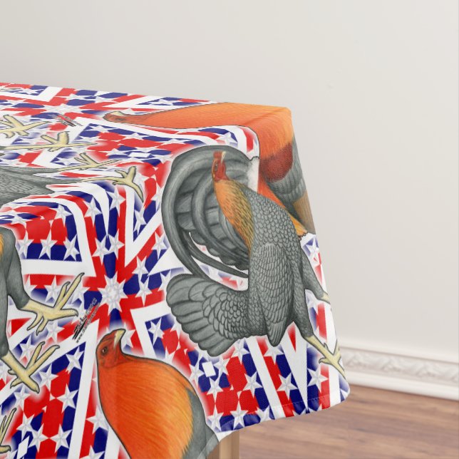 Stars and Stripes Gamefowl Tischdecke (Beispiel)