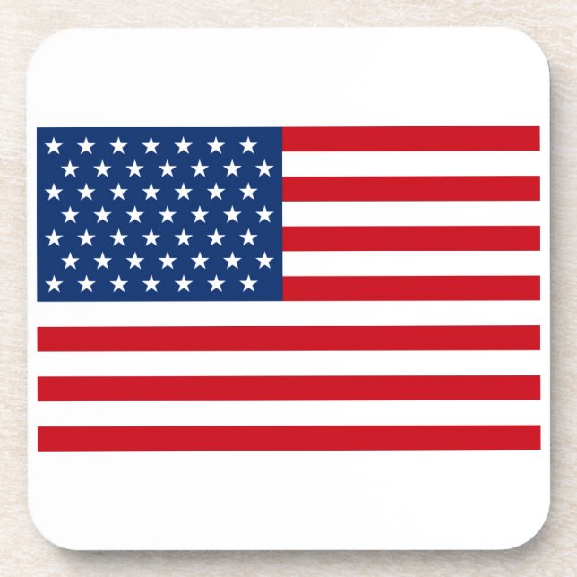 Stars and Stripes USA Getränkeuntersetzer (Vorderseite)