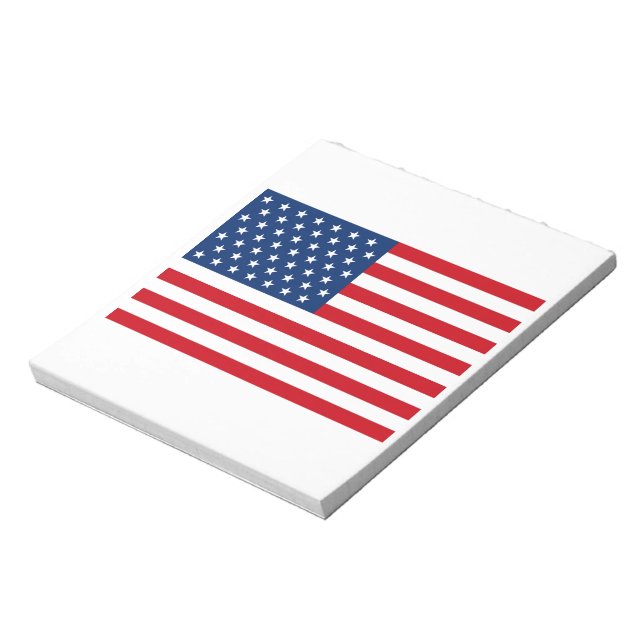 Stars and Stripes USA Notizblock (Rotiert)