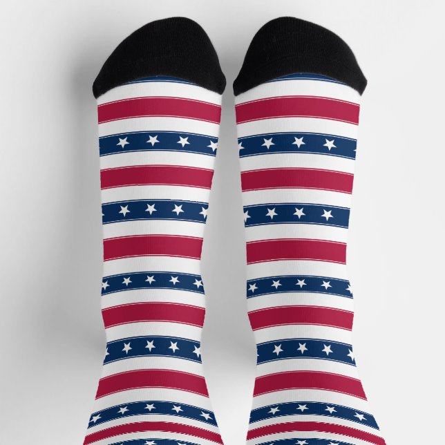 Stars and Stripes USA Socken (Oben)