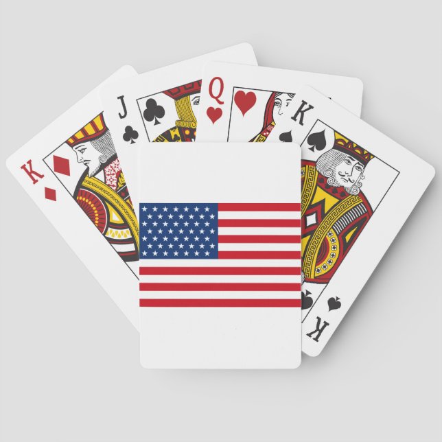 Stars and Stripes USA Spielkarten (Rückseite)