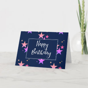 Stars Birthday Card Karte