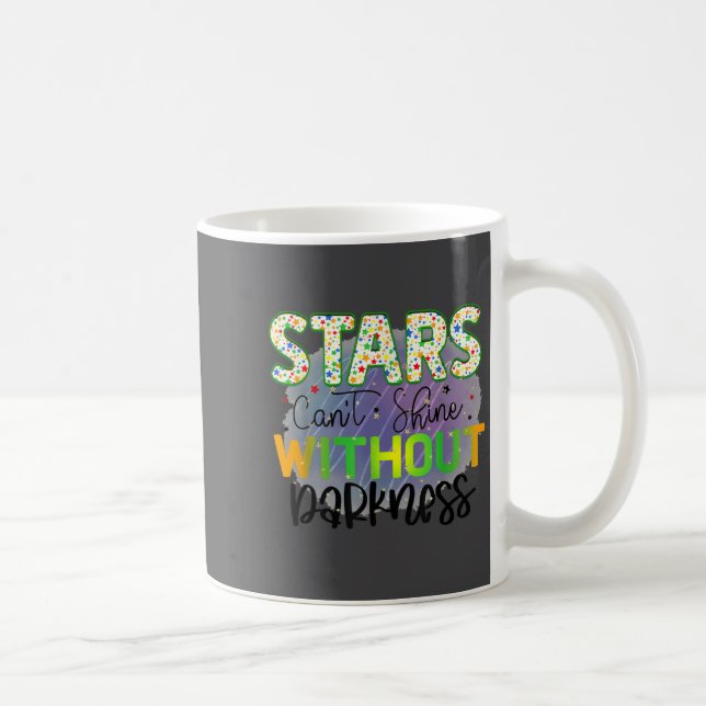 Stars Can't Shine Without Darkness Motivational Qu Kaffeetasse (Rechts)