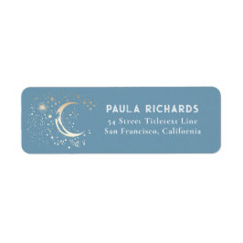 Stars Celestial Mystical Dusty Blue Night Sky