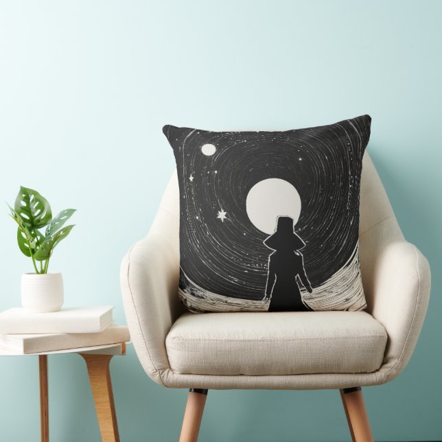 Stars der Stillen Zeit | Cartoon Space Art Kissen (Stuhl )