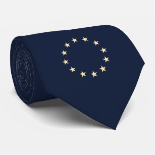 Stars – Europe – Europa – EU-flag – Schlips navy Krawatte