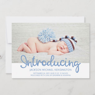 Stars Foto Birth Einführung Baby Ankündigung