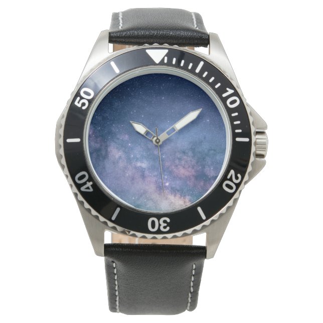 Stars Galaxy Gradient Armbanduhr (Vorderseite)
