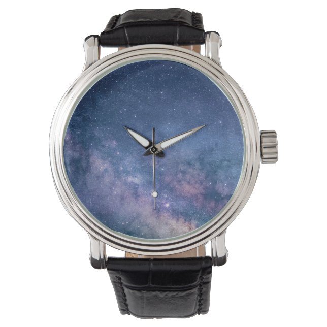 Stars Galaxy Gradient Armbanduhr (Vorderseite)