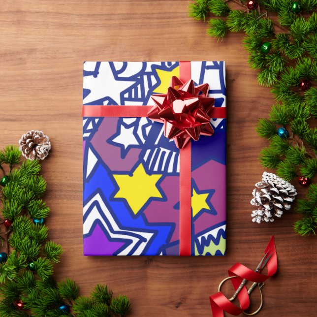 stars geschenkpapier (Feiertagsgeschenk)