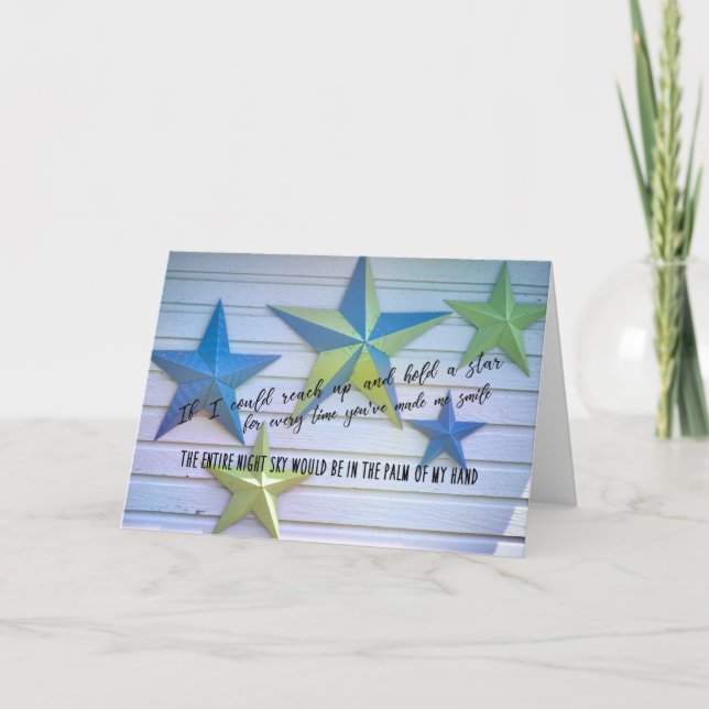 STARS Grußkarte Dankeskarte (Vorderseite)