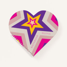 Stars in colourful formation Spiral Notebook Notizbuch