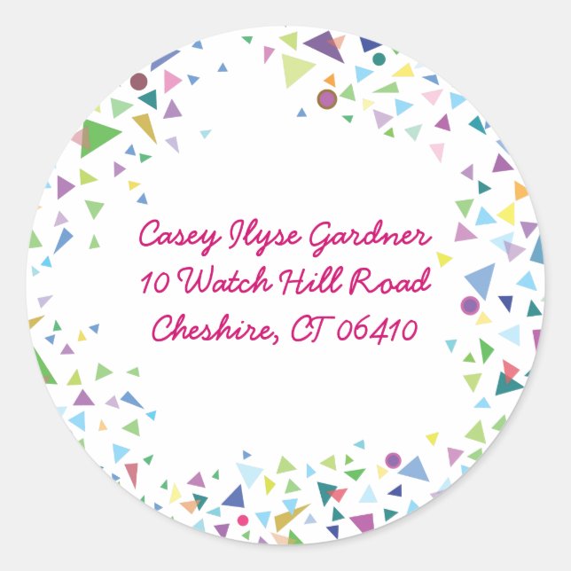 Stars Jüdische Rückkehraufkleber Runder Aufkleber (Vorderseite)