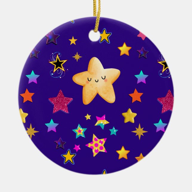STARS KERAMIK ORNAMENT (Vorne)