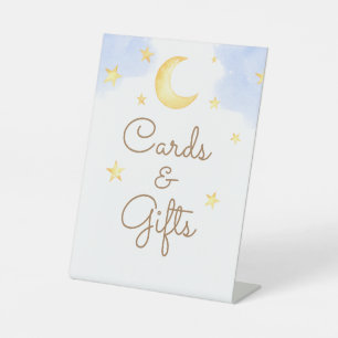 Stars Kinderduschkarten und Geschenke Sockelschild