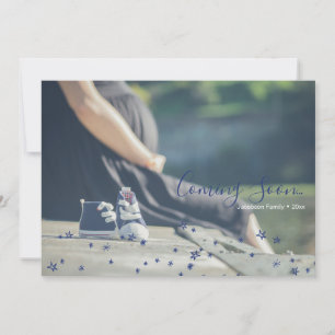 Stars kommen bald Baby Announcement Foto Card Ankündigung