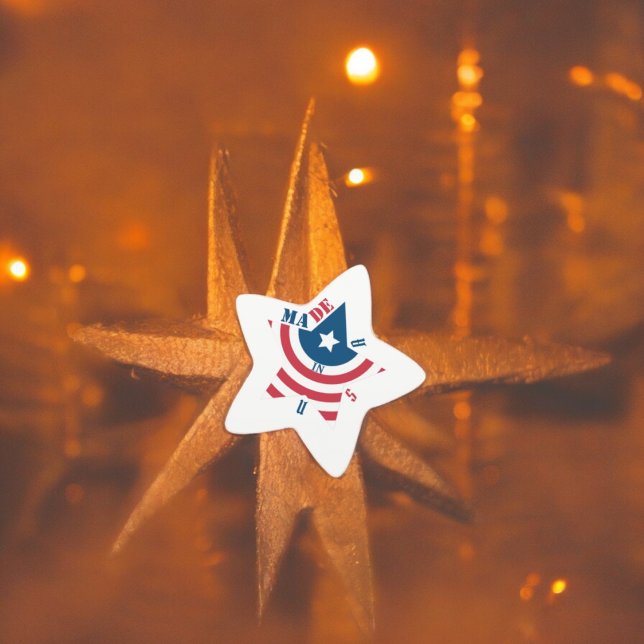 Stars Kunst Stern-Aufkleber (starstripeusa flag party theme sticker,birthday party sticker,gift pack,envelope,return gift sticker)