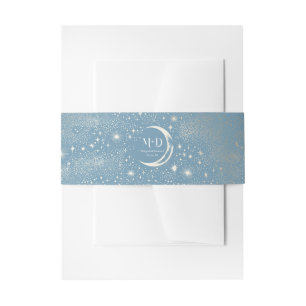 Stars Moon Celestial Mystical Wedding Einladungsbanderole