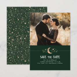 Stars Moon Celestial Save the Date Foto