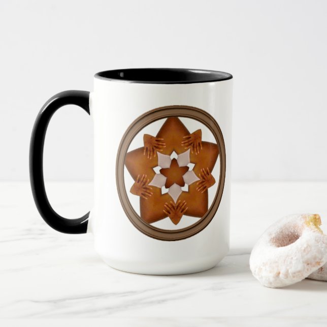 Stars N Hände Tasse (Mit Donut)