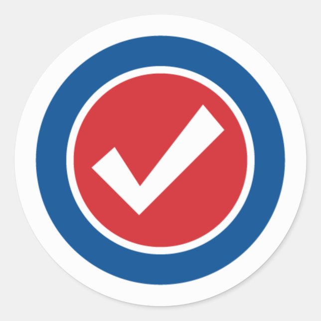 Stars n Streifen 32 - Kreis Runder Aufkleber (Vorderseite)