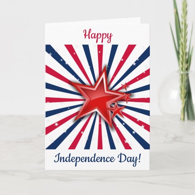 Stars 'n Streifen Freiheit Karte (Vorderseite)