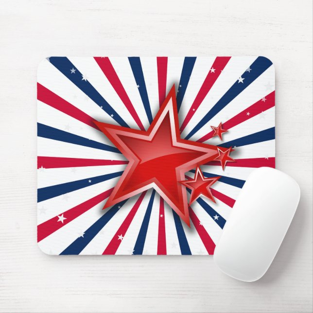 Stars 'n Streifen Freiheit Mousepad (Mit Mouse)