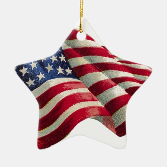Stars N Streifen Keramikornament (Vorne)