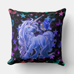 Stars 'n Stuff Blue Unicorn Kissen