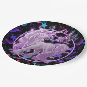 Stars 'n Stuff Pink Unicorn Pappteller