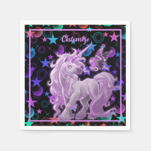 Stars 'n Stuff Pink Unicorn Serviette