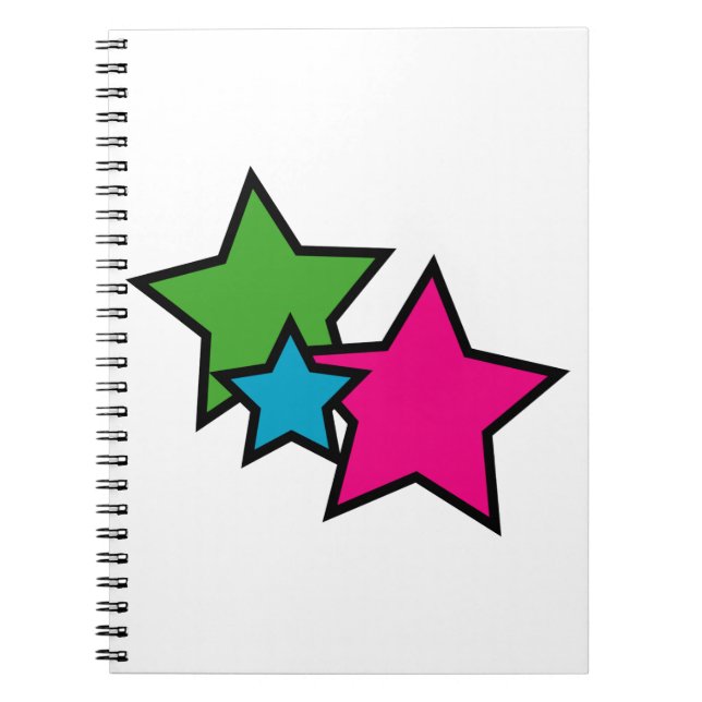Stars Neon Notizblock (Vorderseite)