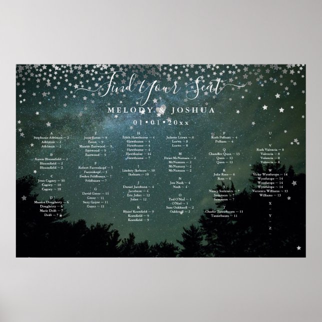 STARS NIGHT SKIESELATTE, ALPHA POSTER (Vorne)