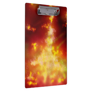 Stars Night Sky Midnight Flame Milky Way Klemmbrett