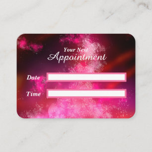 Stars Night Sky Mitternacht Pink Flare Terminkarte