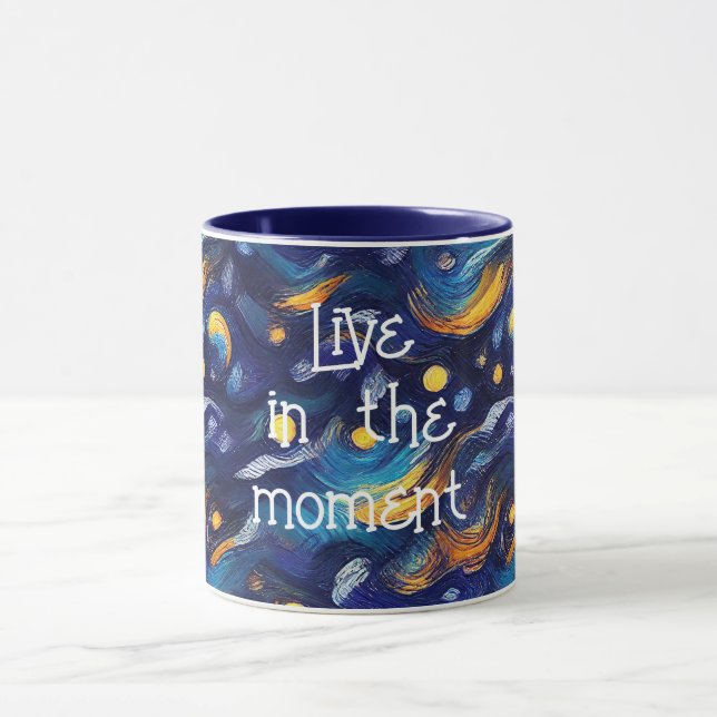 Stars Night Sky Tasse (Zentrum)