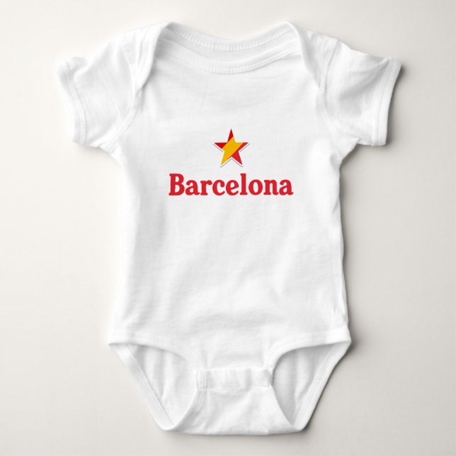 Stars of Spain – Barcelona Baby Strampler (Vorderseite)